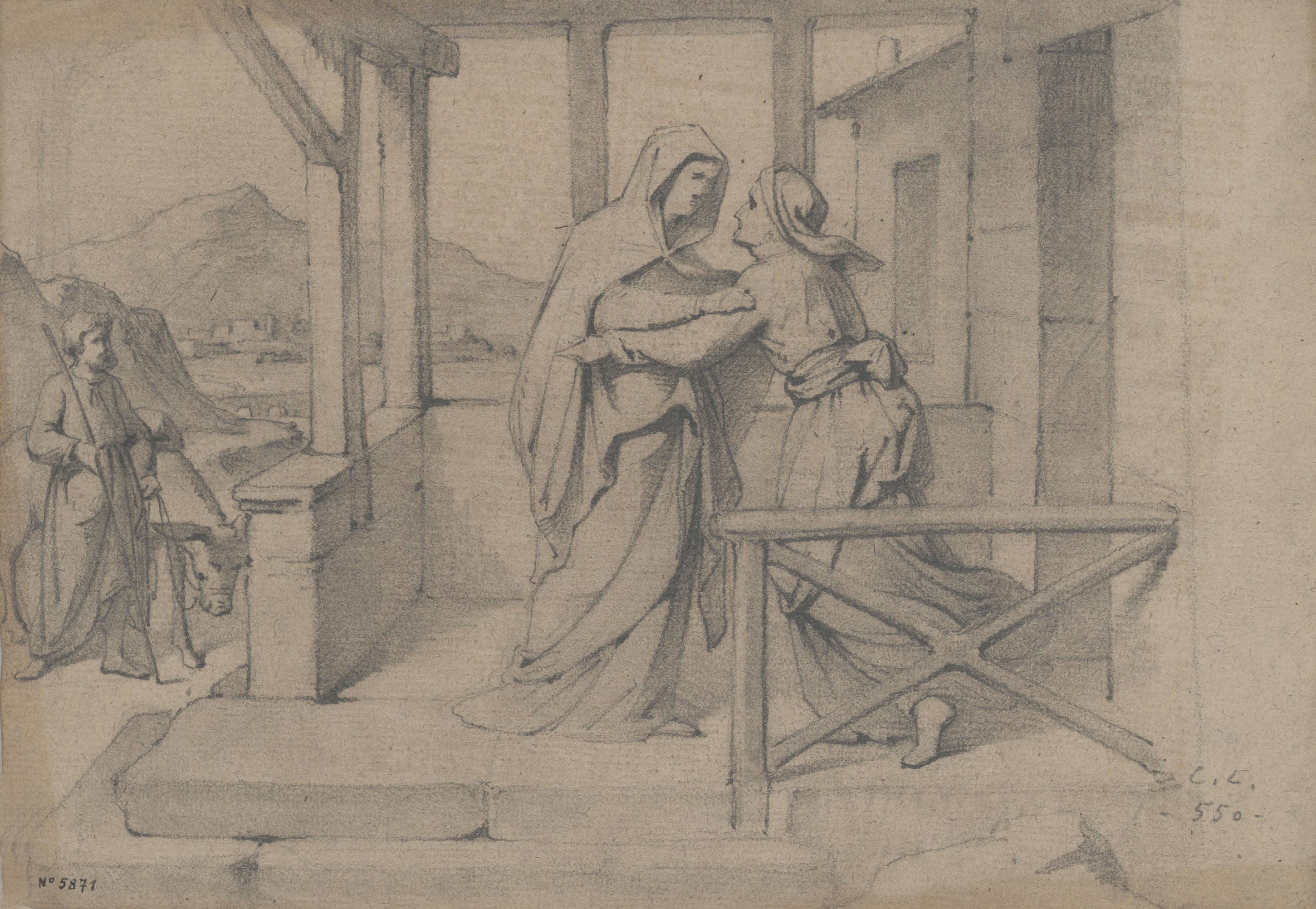 image for: Claudi Lorenzale - La Visitació - Cap a 1850-1870