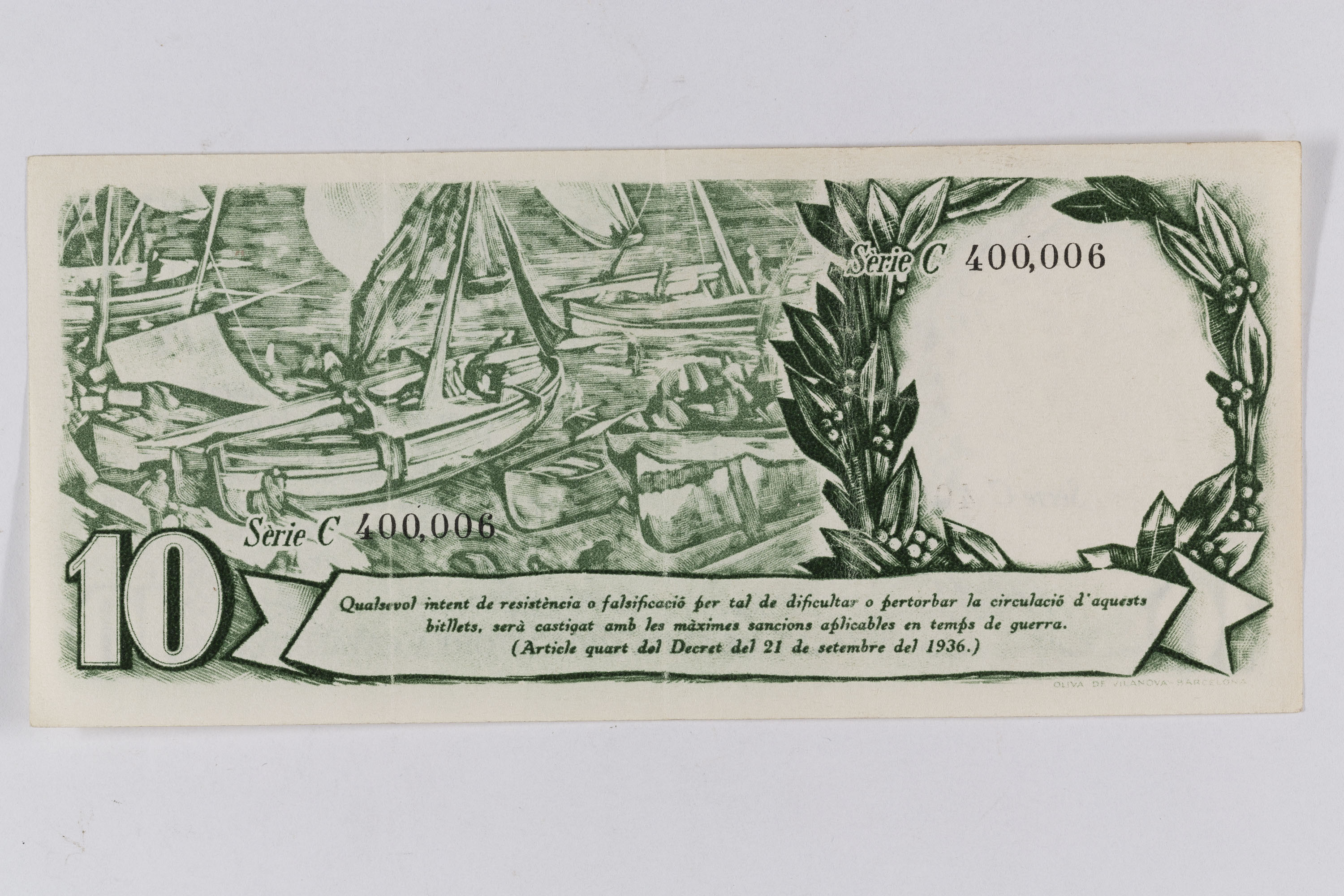 image for: Generalitat de Catalunya - 10 pessetes - 25.09.1936 [1]
