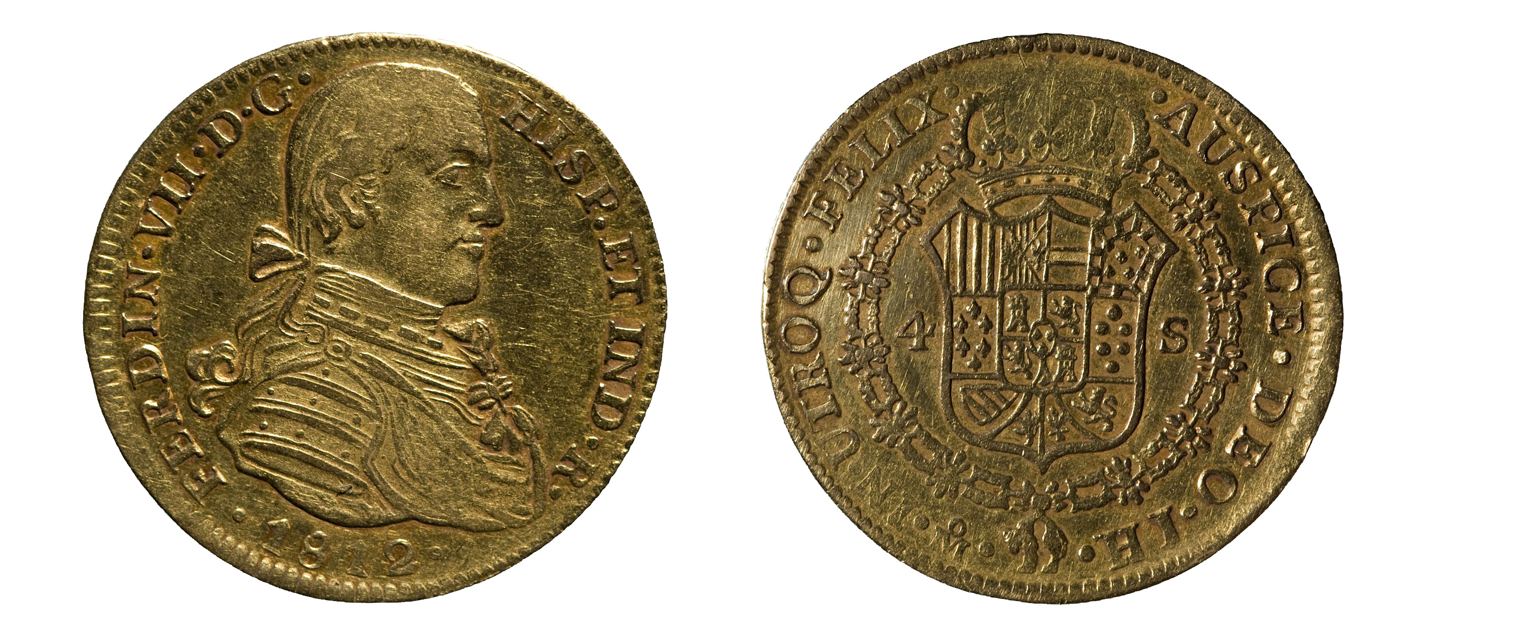 image for: Ferran VII d&#039;Espanya - 4 escuts - 1812
