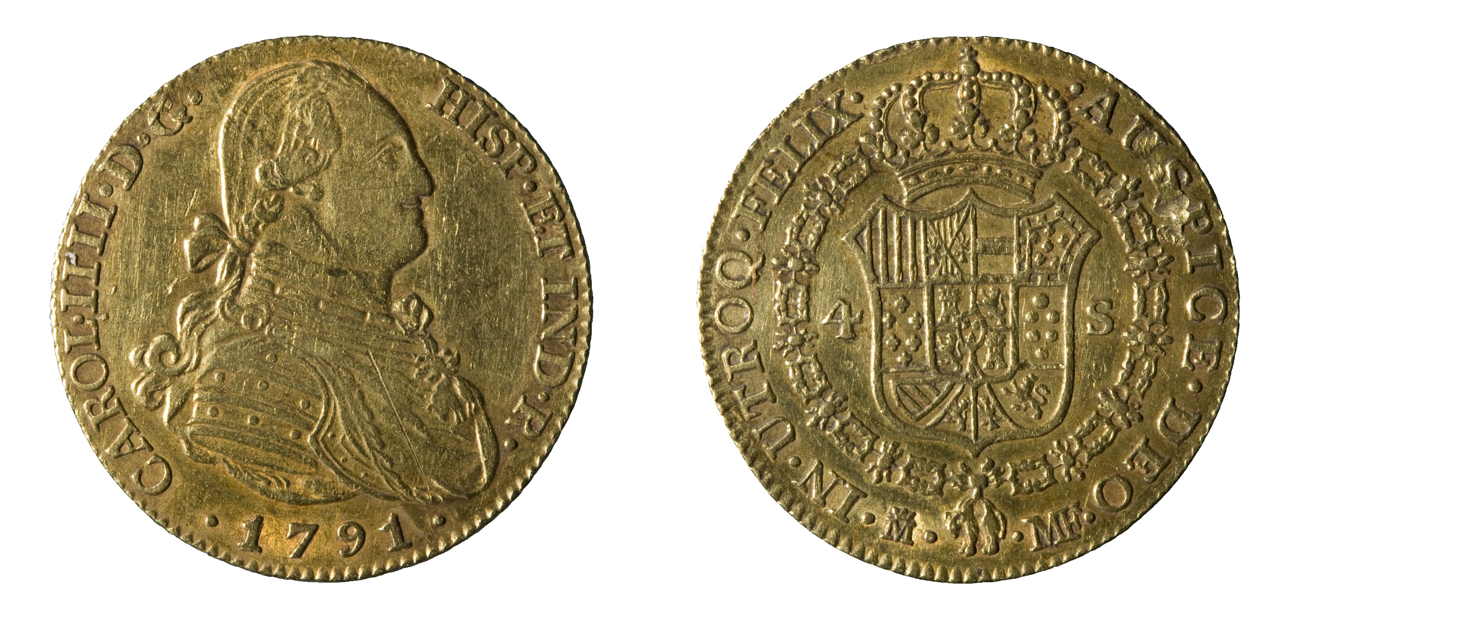 image for: Carles IV d&#039;Espanya - 4 escuts - 1791