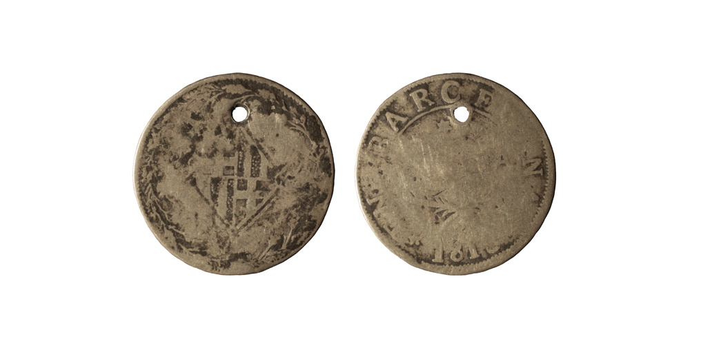 image for: Ocupació francesa - 1 pesseta - 1813