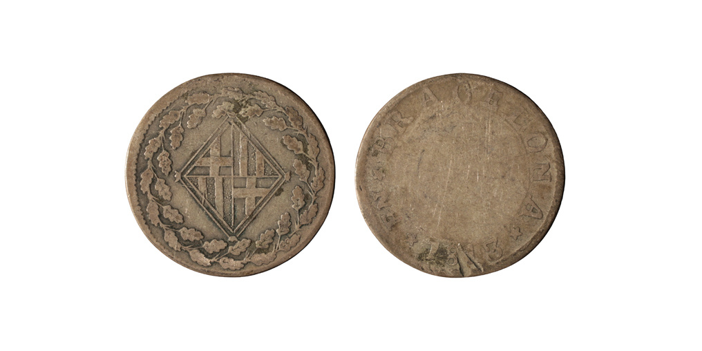 image for: Ocupació francesa - 1 pesseta - 1813