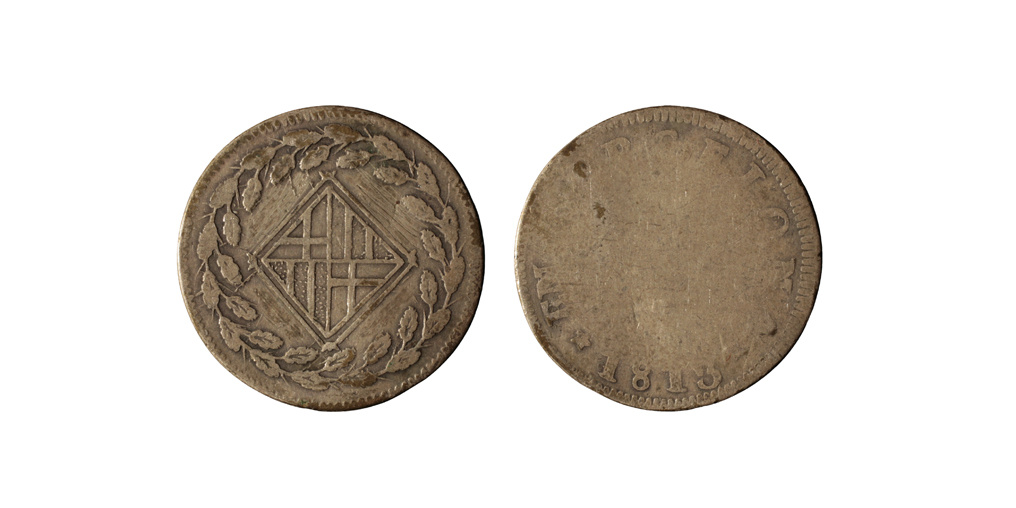 image for: Ocupació francesa - 1 pesseta - 1813