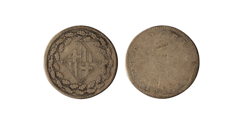 image for: Ocupació francesa - 1 pesseta - 1813