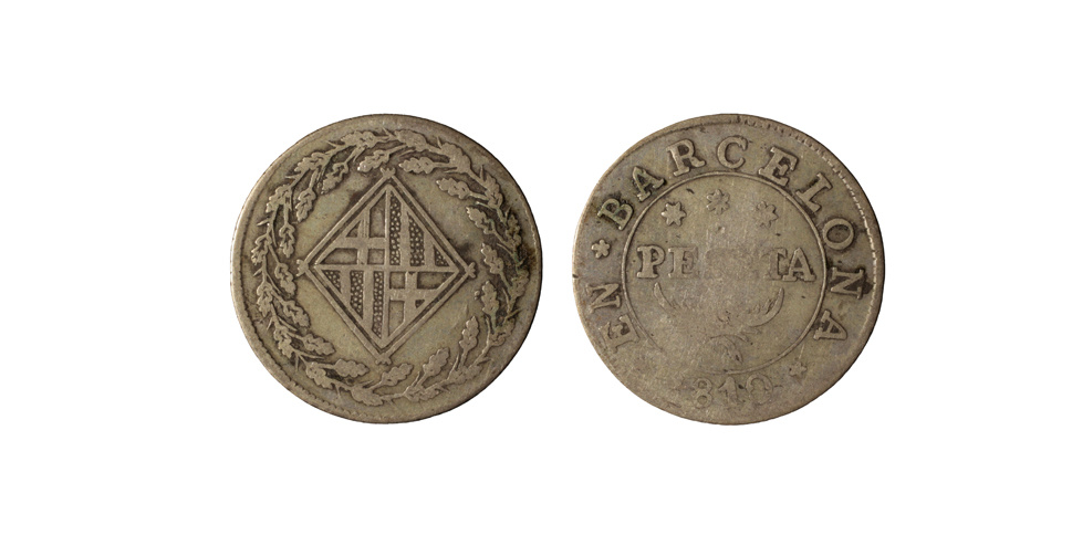 image for: Ocupació francesa - 1 pesseta - 1810