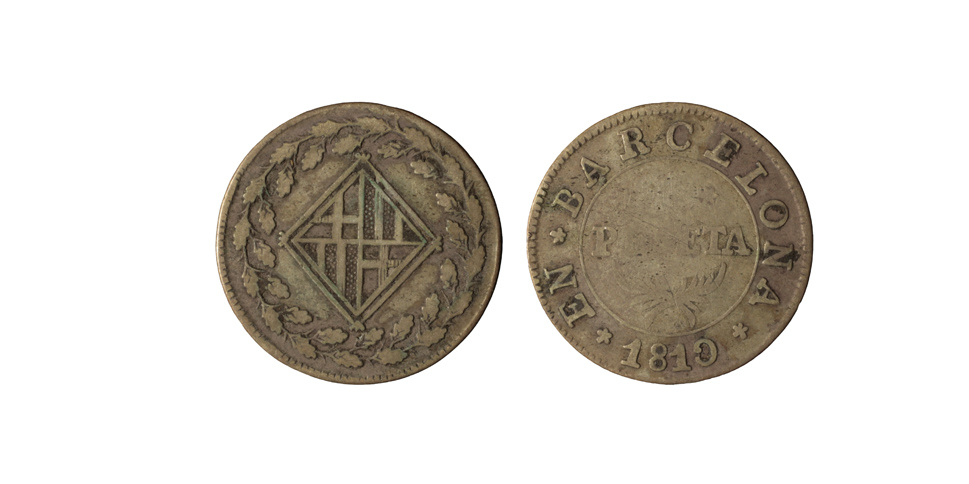 image for: Ocupació francesa - 1 pesseta - 1810