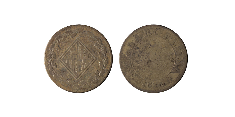 image for: Ocupació francesa - 1 pesseta - 1810