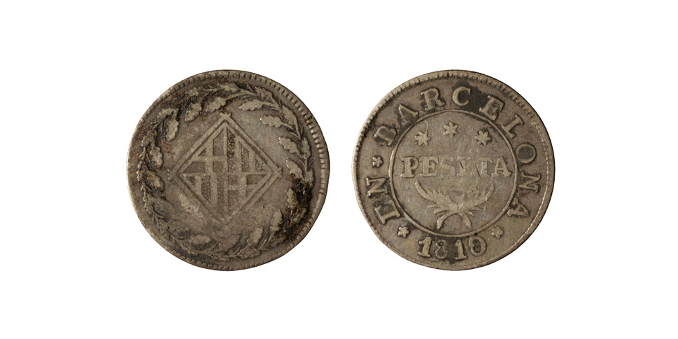 image for: Ocupació francesa - 1 pesseta - 1810