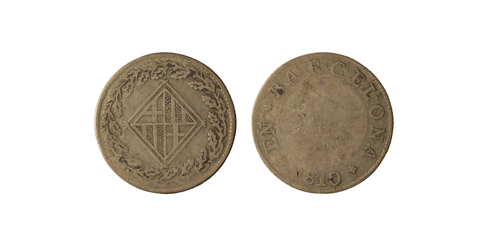 image for: Ocupació francesa - 1 pesseta - 1810