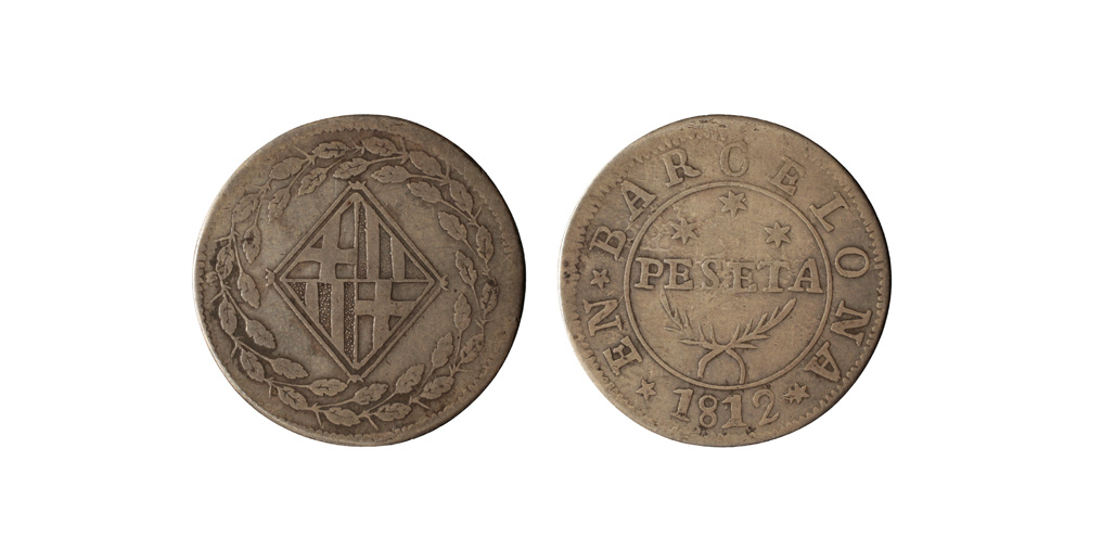 image for: Ocupació francesa - 1 pesseta - 1812