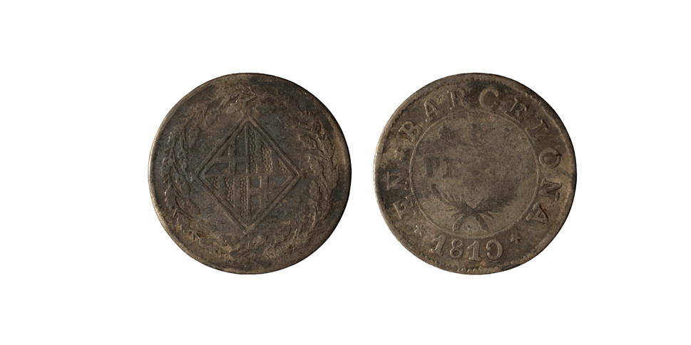 image for: Ocupació francesa - 1 pesseta - 1810