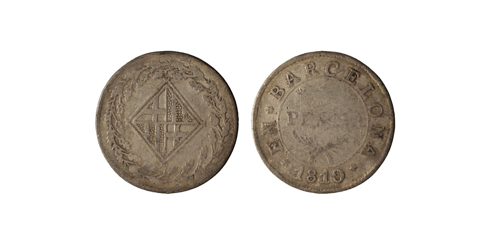 image for: Ocupació francesa - 1 pesseta - 1810