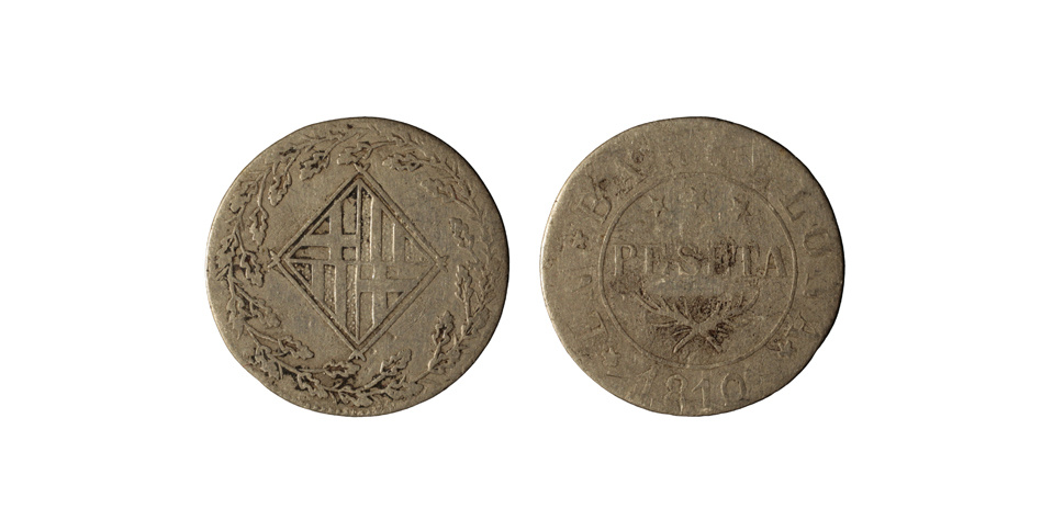 image for: Ocupació francesa - 1 pesseta - 1810