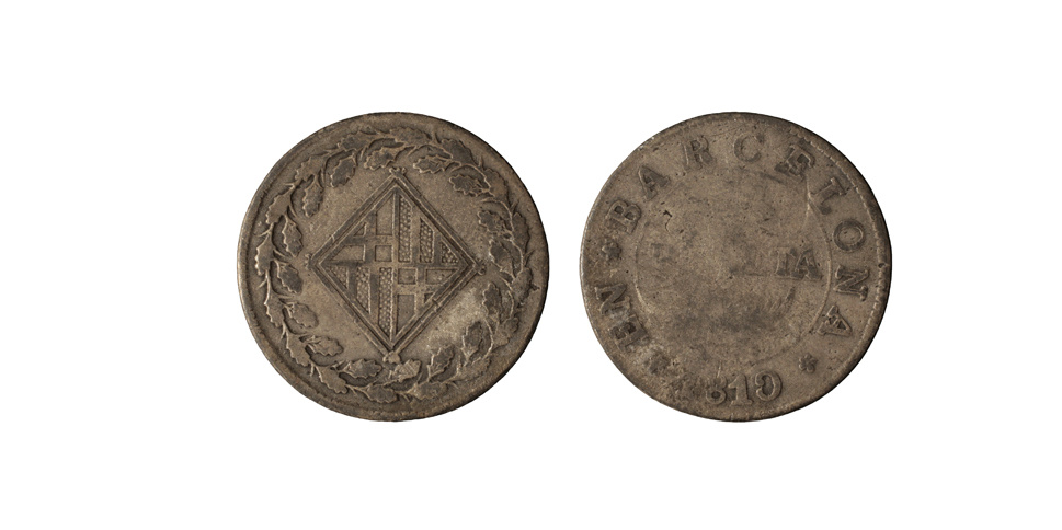 image for: Ocupació francesa - 1 pesseta - 1810