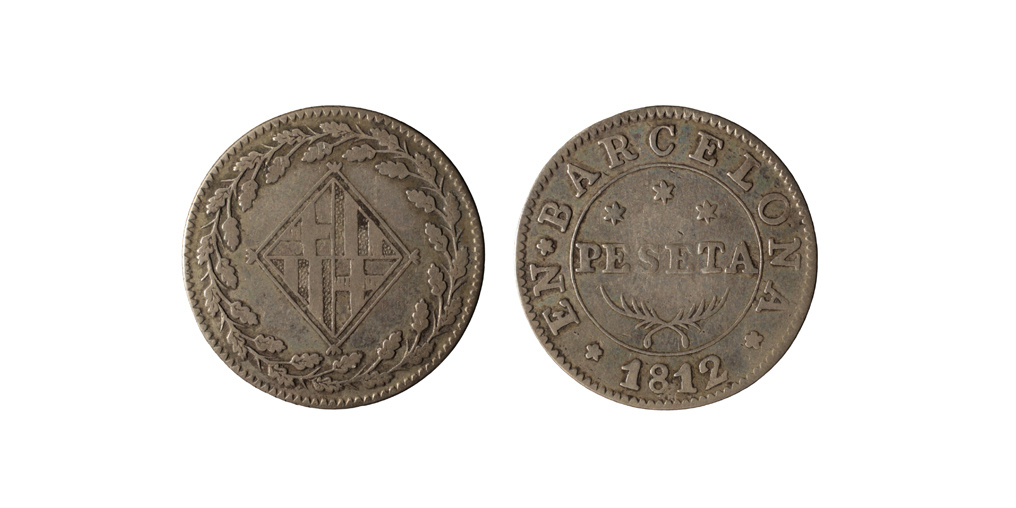 image for: Ocupació francesa - 1 pesseta - 1812