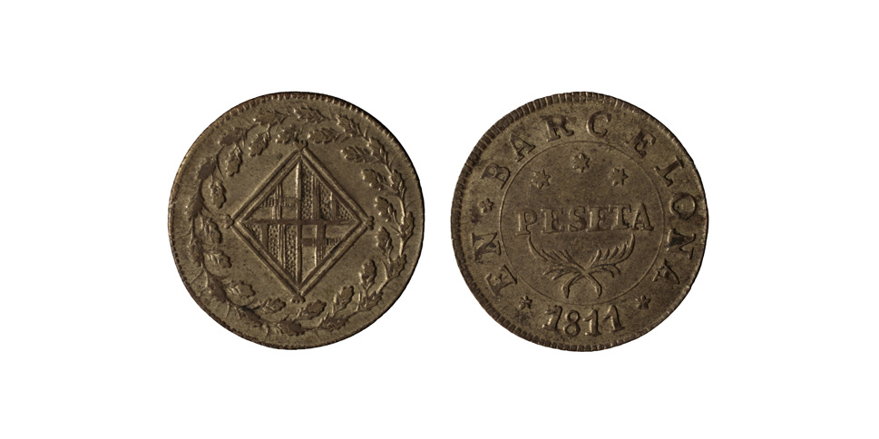 image for: Ocupació francesa - 1 pesseta - 1811