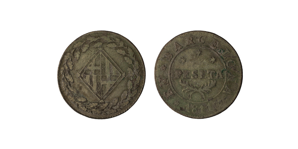 image for: Ocupació francesa - 1 pesseta - 1811