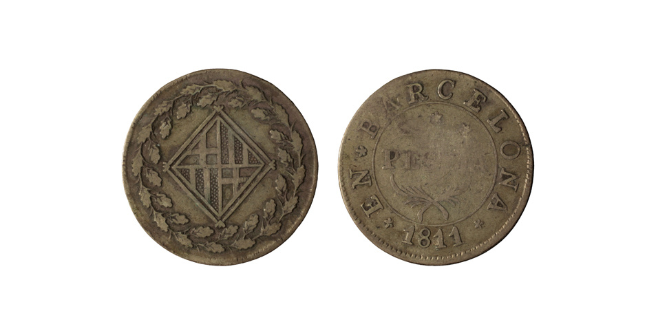 image for: Ocupació francesa - 1 pesseta - 1811