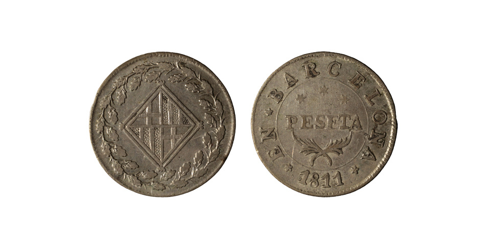 image for: Ocupació francesa - 1 pesseta - 1811