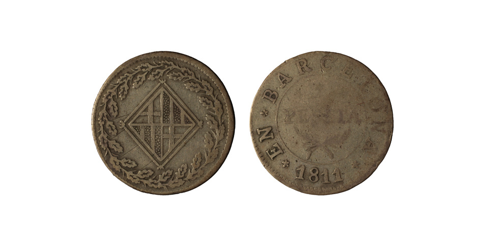 image for: Ocupació francesa - 1 pesseta - 1811
