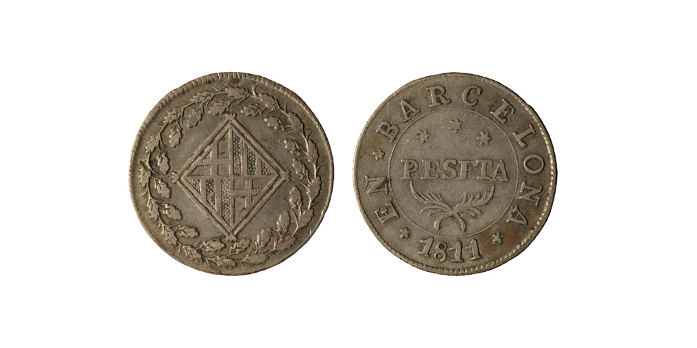 image for: Ocupació francesa - 1 pesseta - 1811