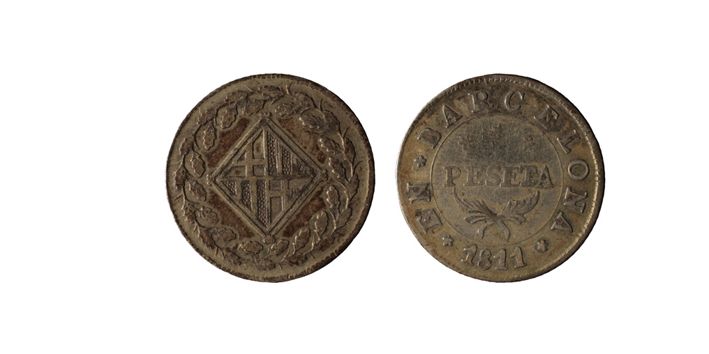 image for: Ocupació francesa - 1 pesseta - 1811