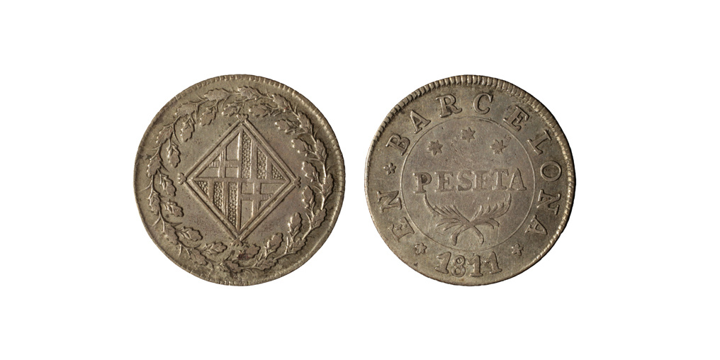 image for: Ocupació francesa - 1 pesseta - 1811