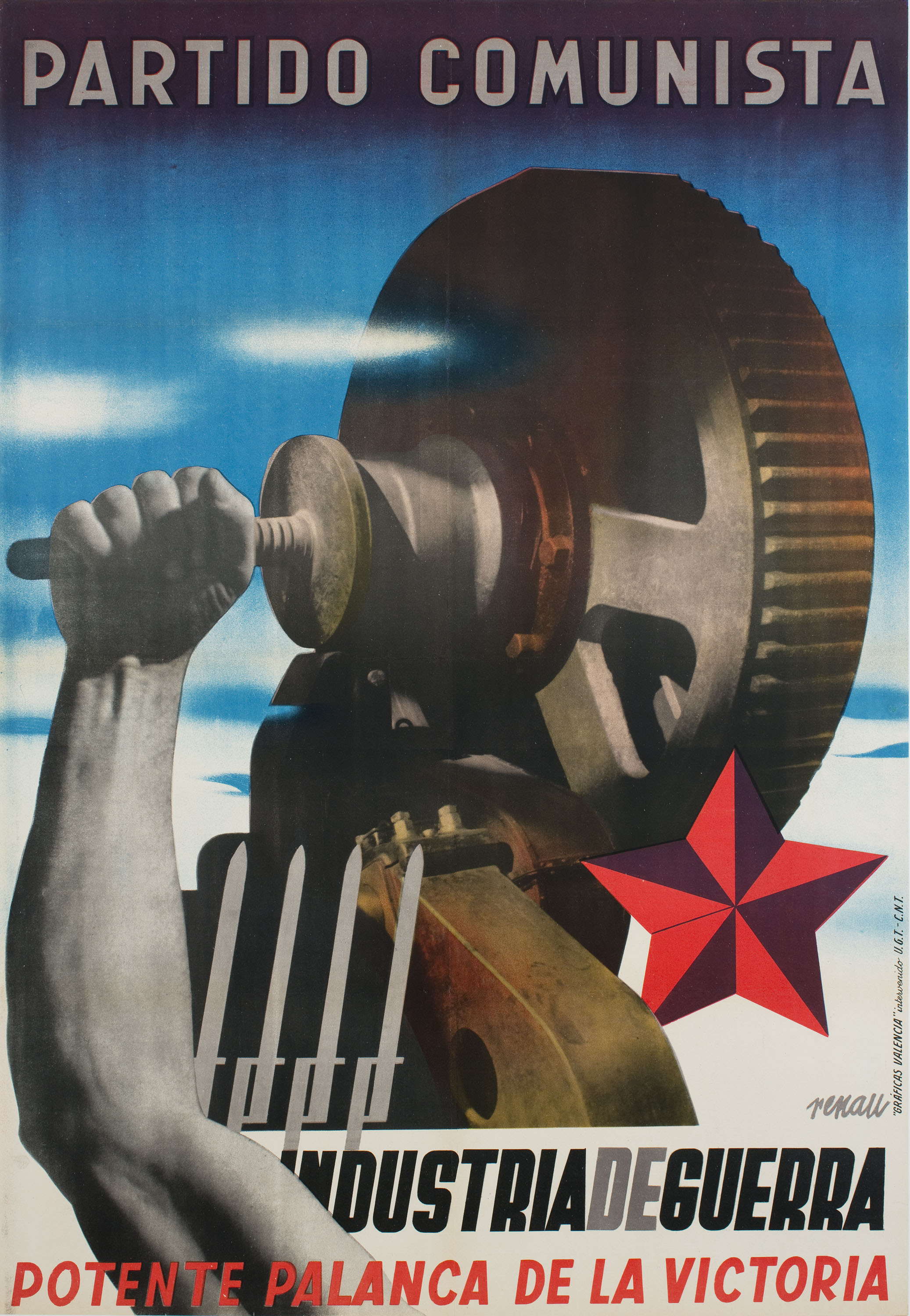 image for: Josep Renau - Industria de guerra. Potente palanca de la victoria - Cap a 1937