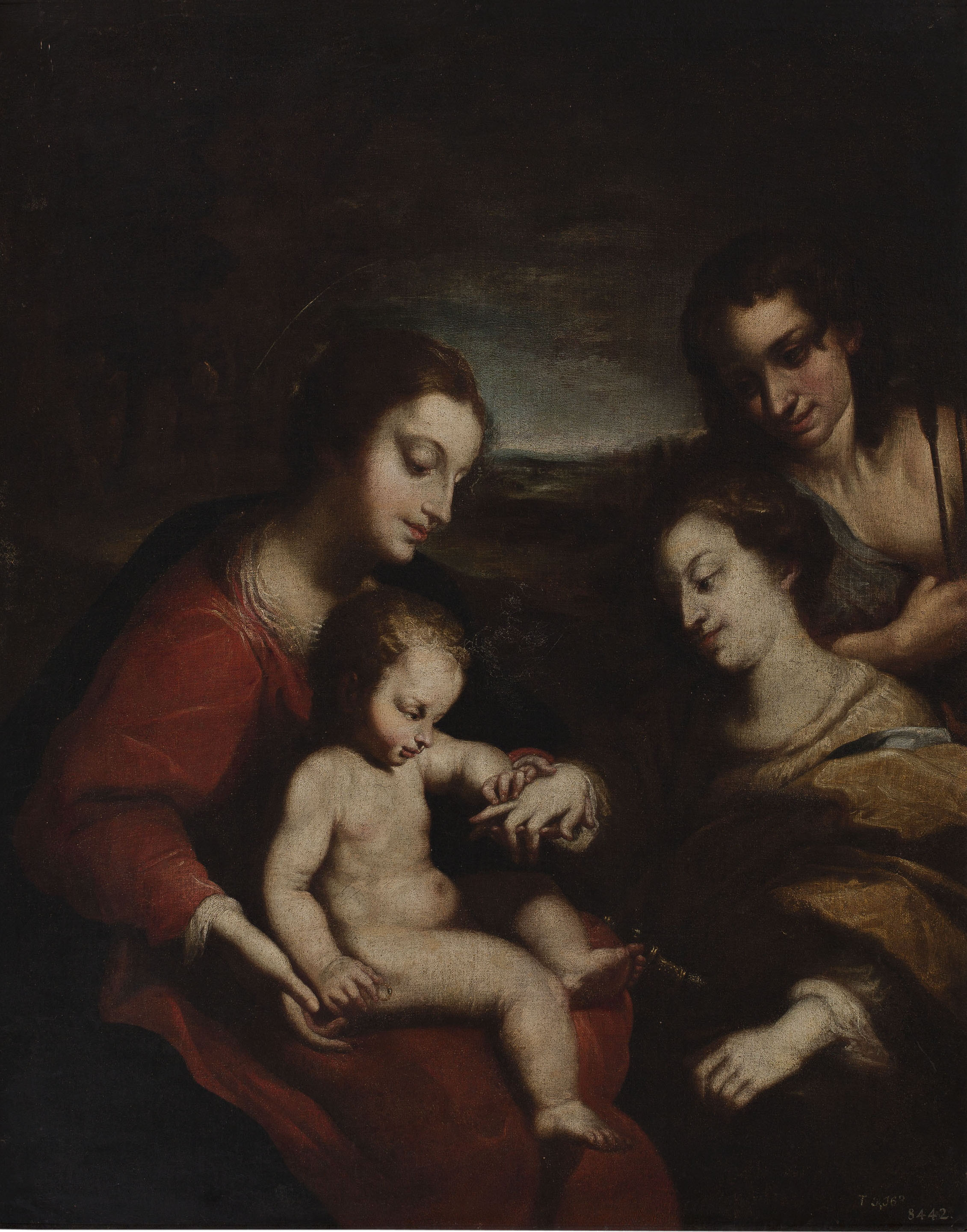 image for: Anònim - Desposoris místics de santa Caterina (a partir d&#039;un Correggio) - Segle XVII