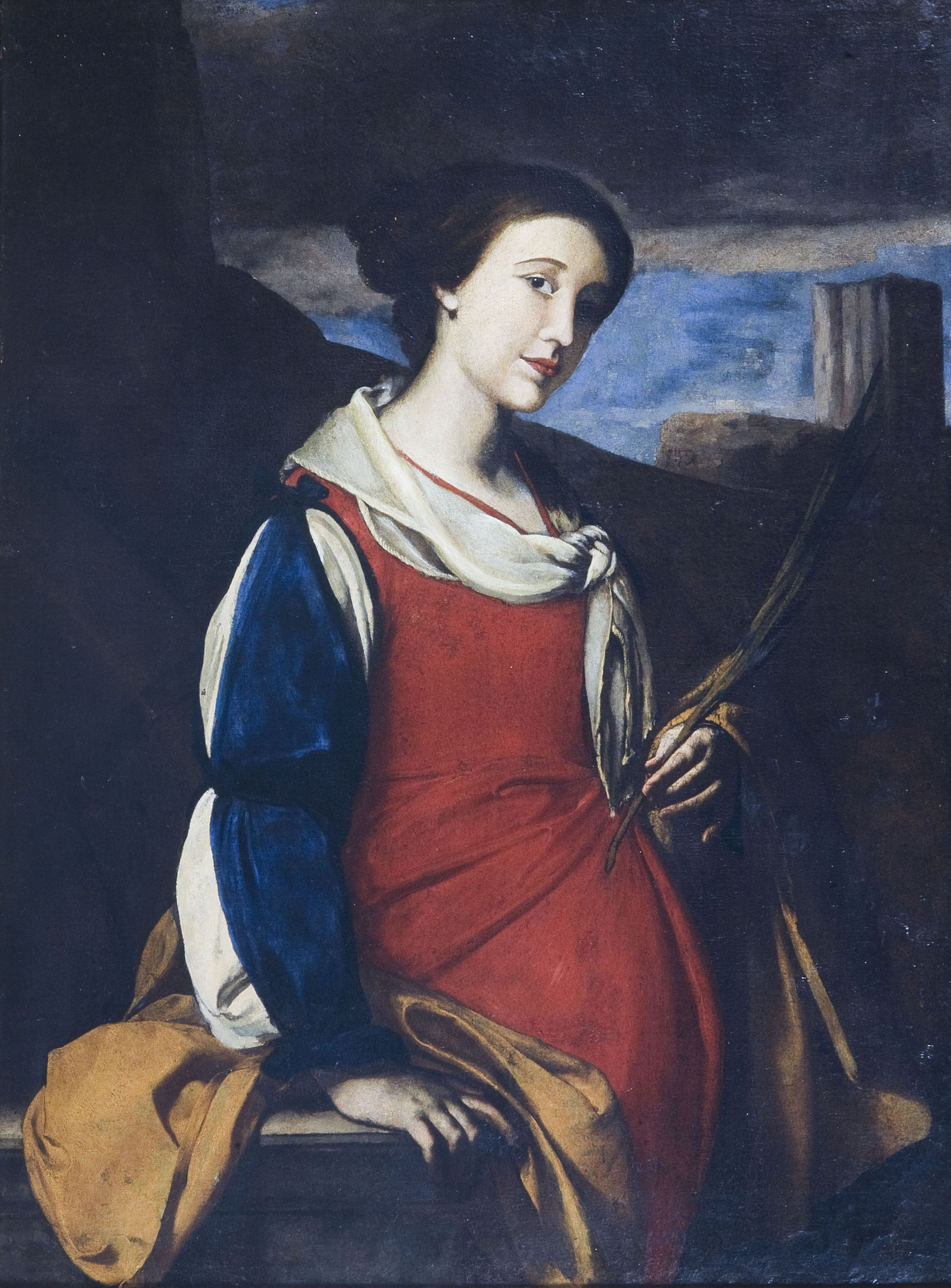 image for: Bernardo Cavallino - Santa Caterina - Mitjan segle XVII