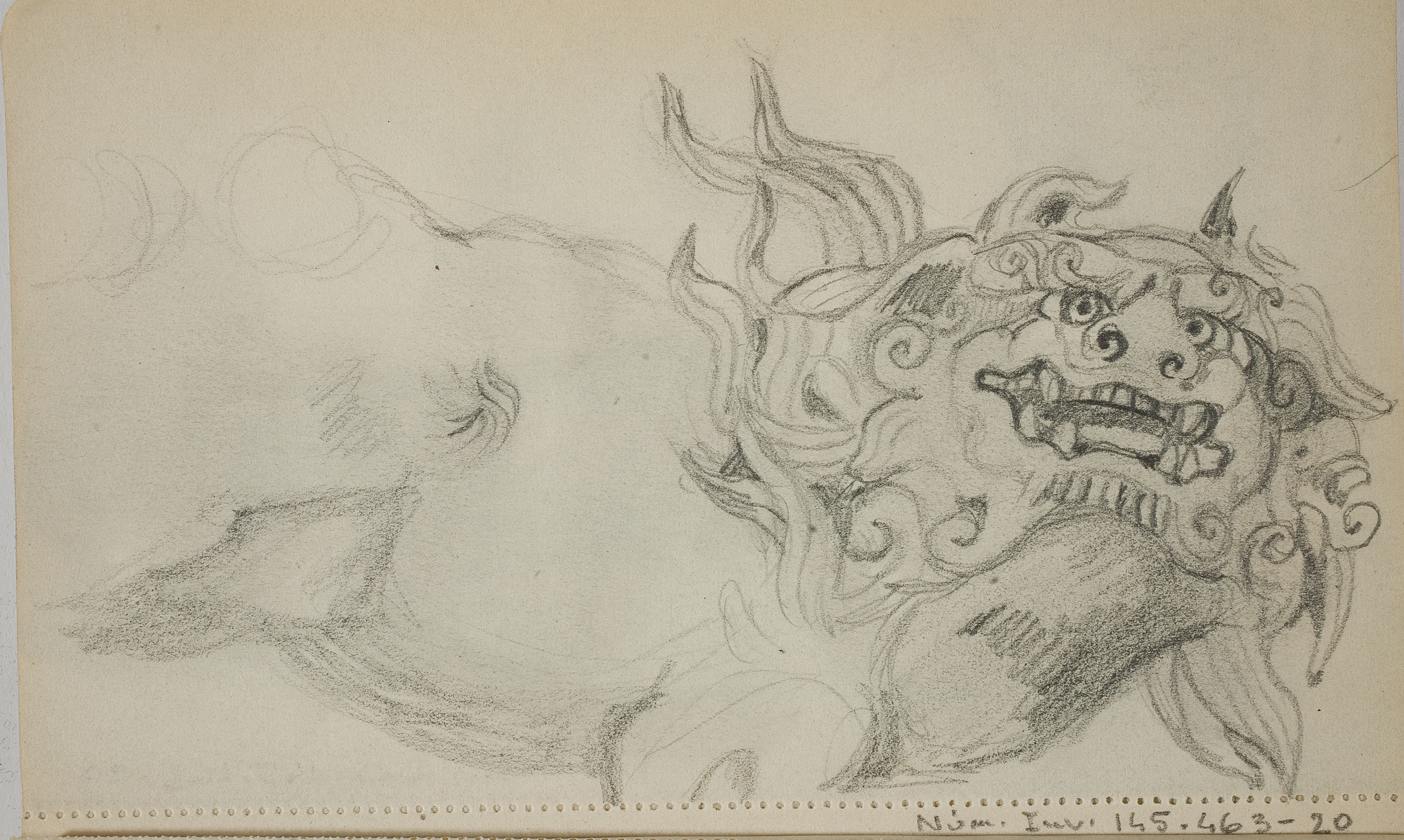 image for: Ismael Smith - Figura del bestiari oriental - Cap a 1909-1916