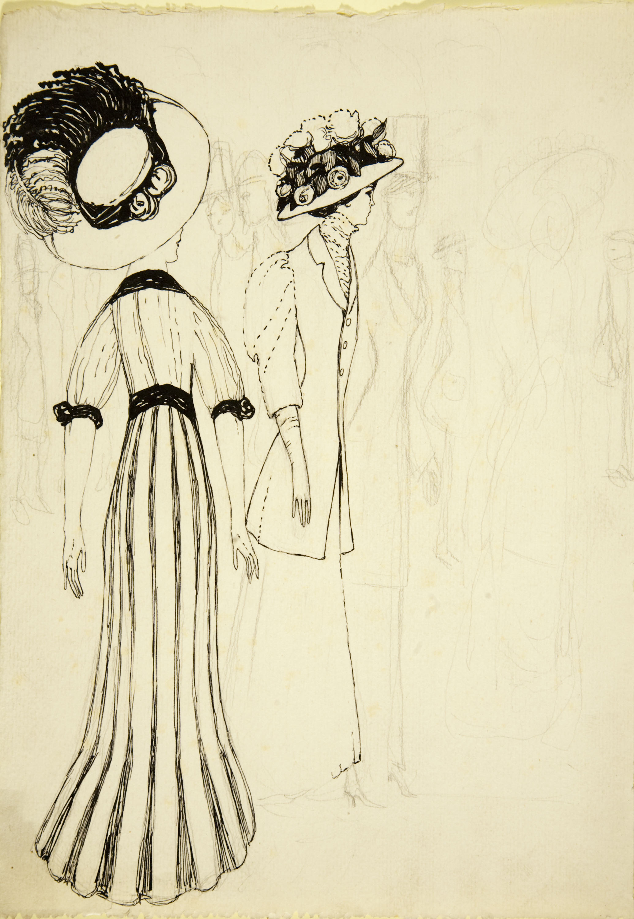 image for: Ismael Smith - Dames en un passeig - Cap a 1909-1910