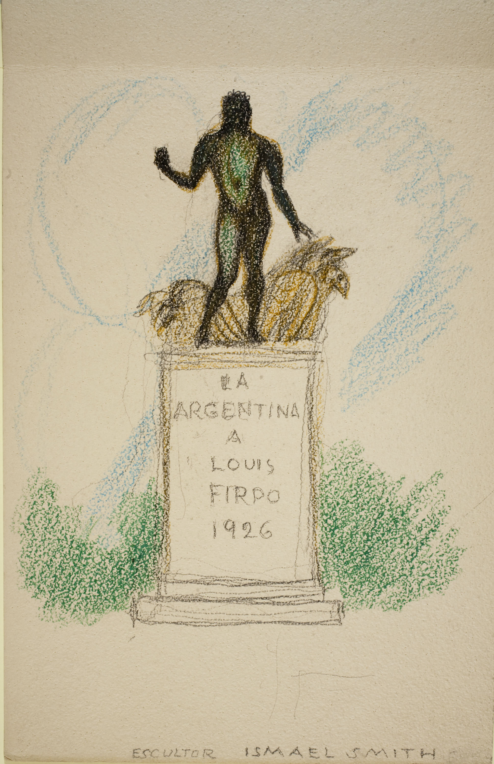 image for: Ismael Smith - Monument a Louis Firpo - Cap a 1925-1926