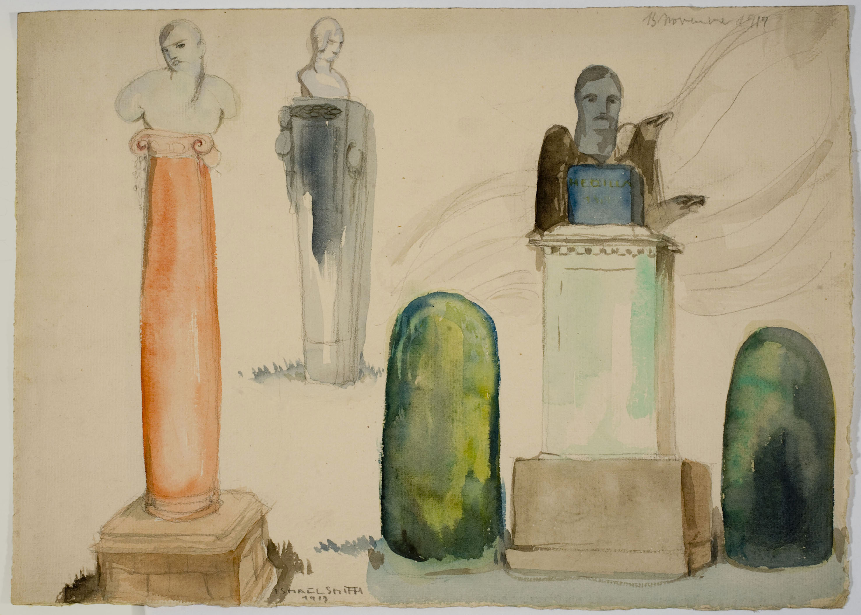 image for: Ismael Smith - Projecte de monument a l&#039;aviador Salvador Hedilla - 1917