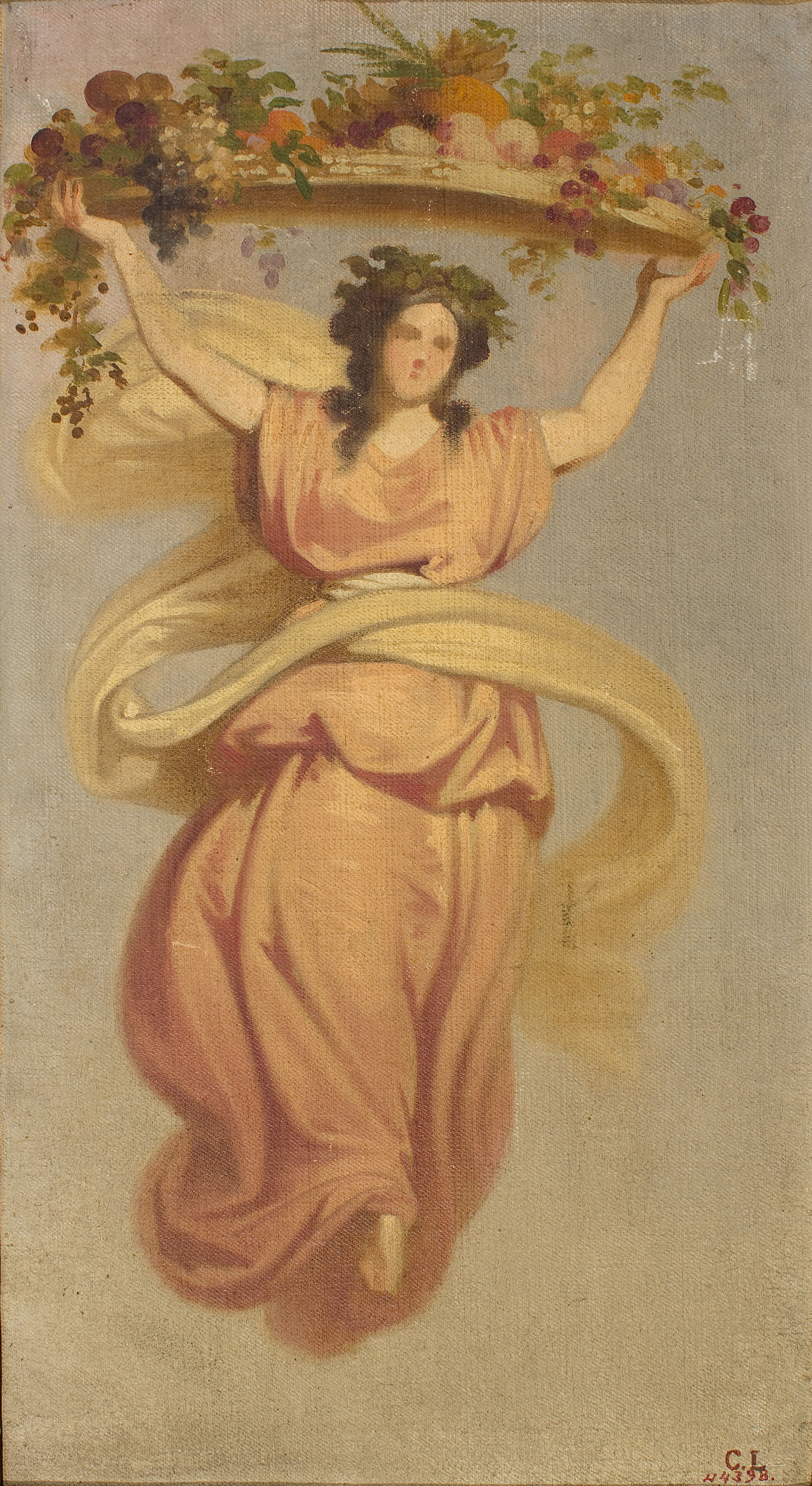 image for: Claudi Lorenzale - Esbós per a «Al·legoria de la Tardor» - Cap a 1847