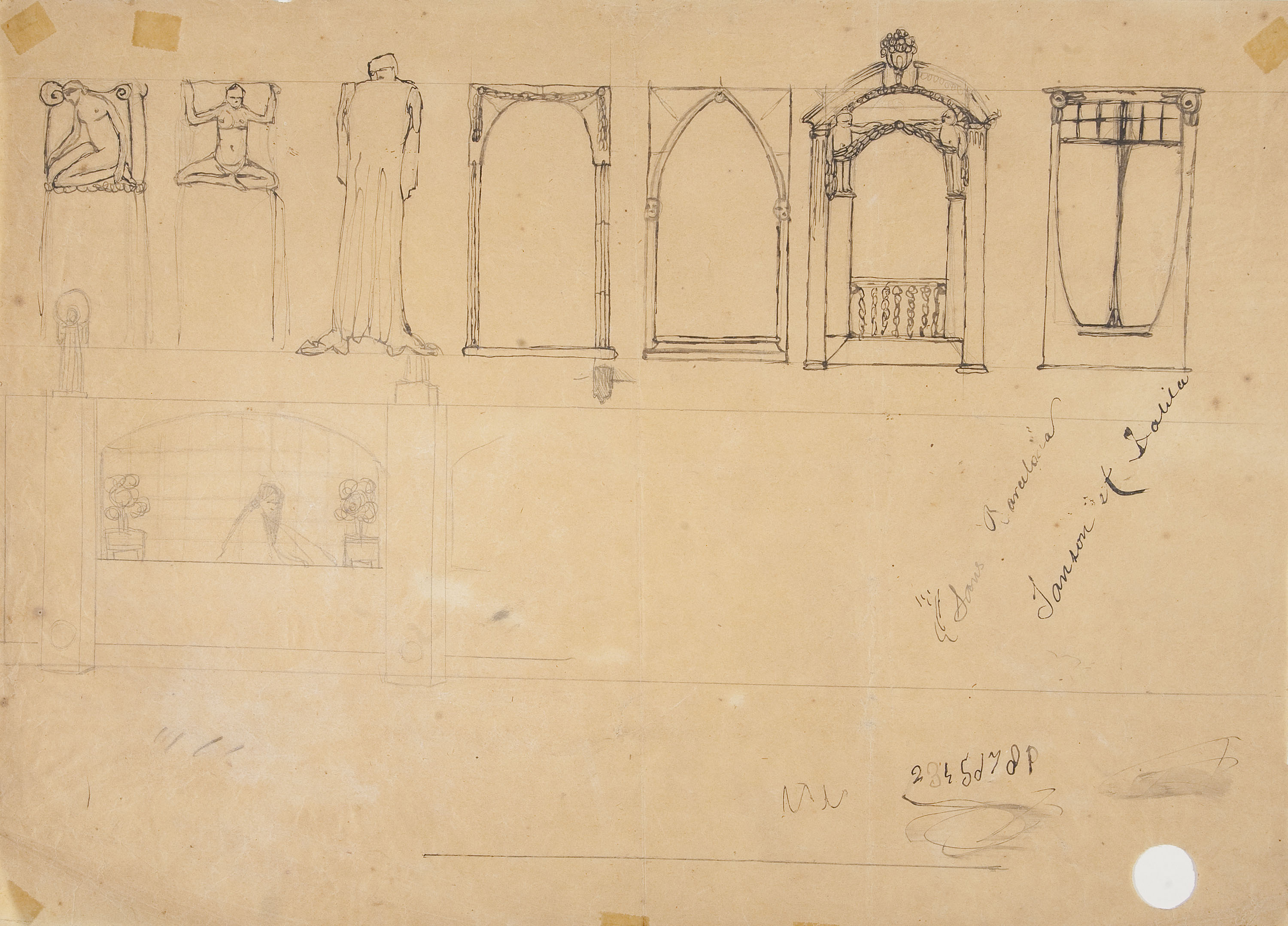 image for: Ismael Smith - Projecte d&#039;elements arquitectònics seriats per a Ceràmiques Serra - Cap a 1906-1909
