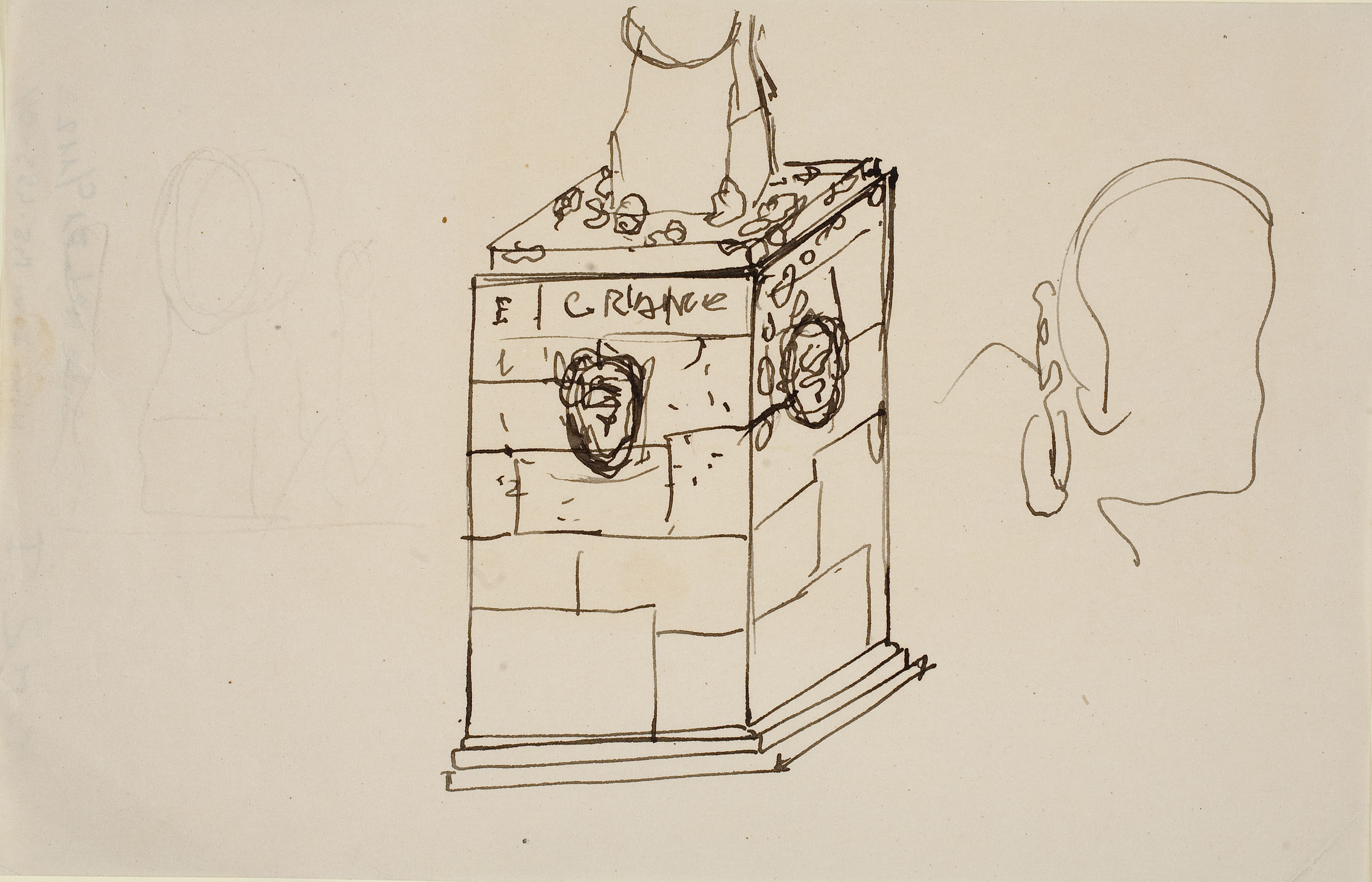 image for: Ismael Smith - Peanya de monument a Enric Granados - Cap a 1917