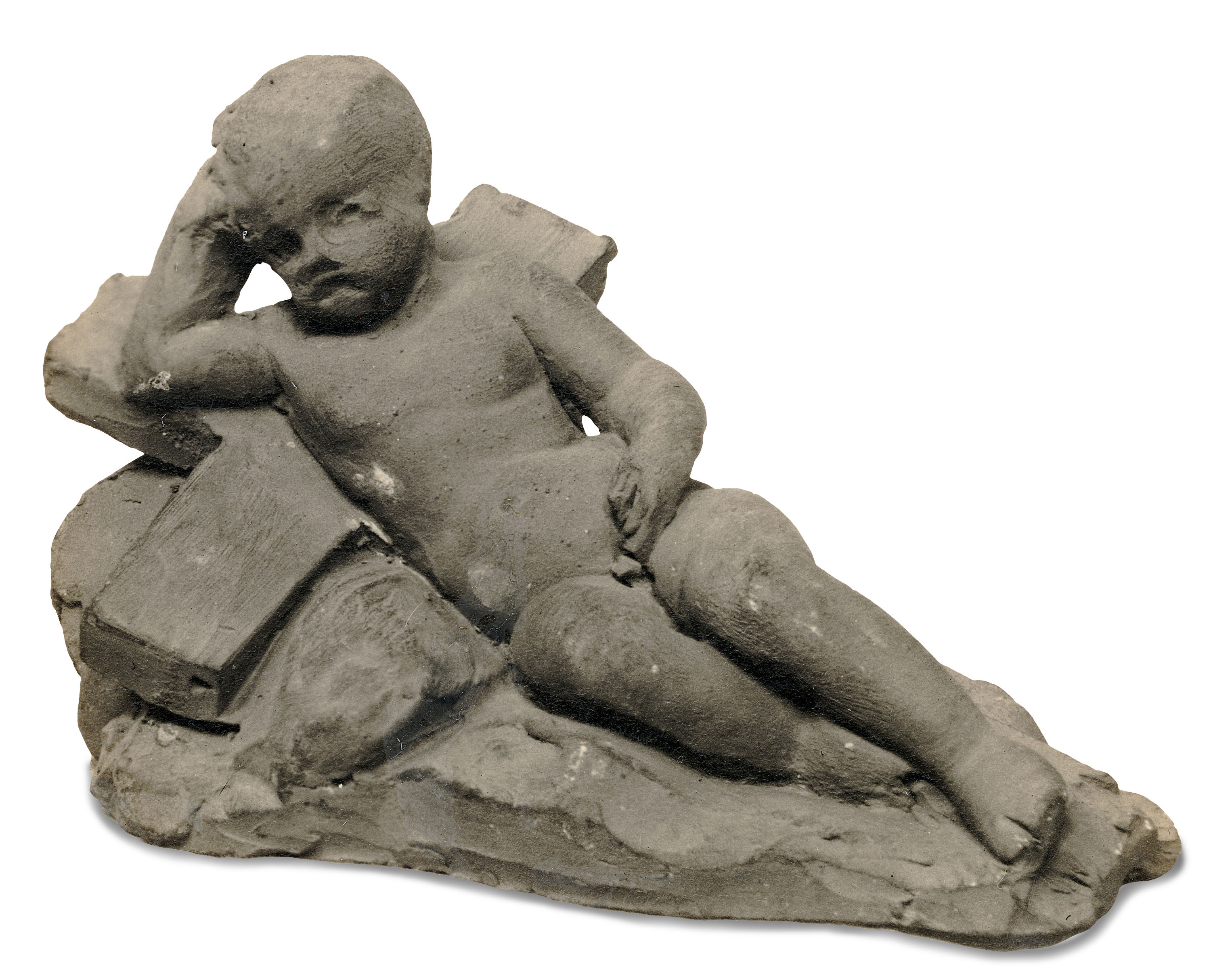 image for: Damià Campeny - Infant nu ajagut damunt una creu - Cap a 1815-1840