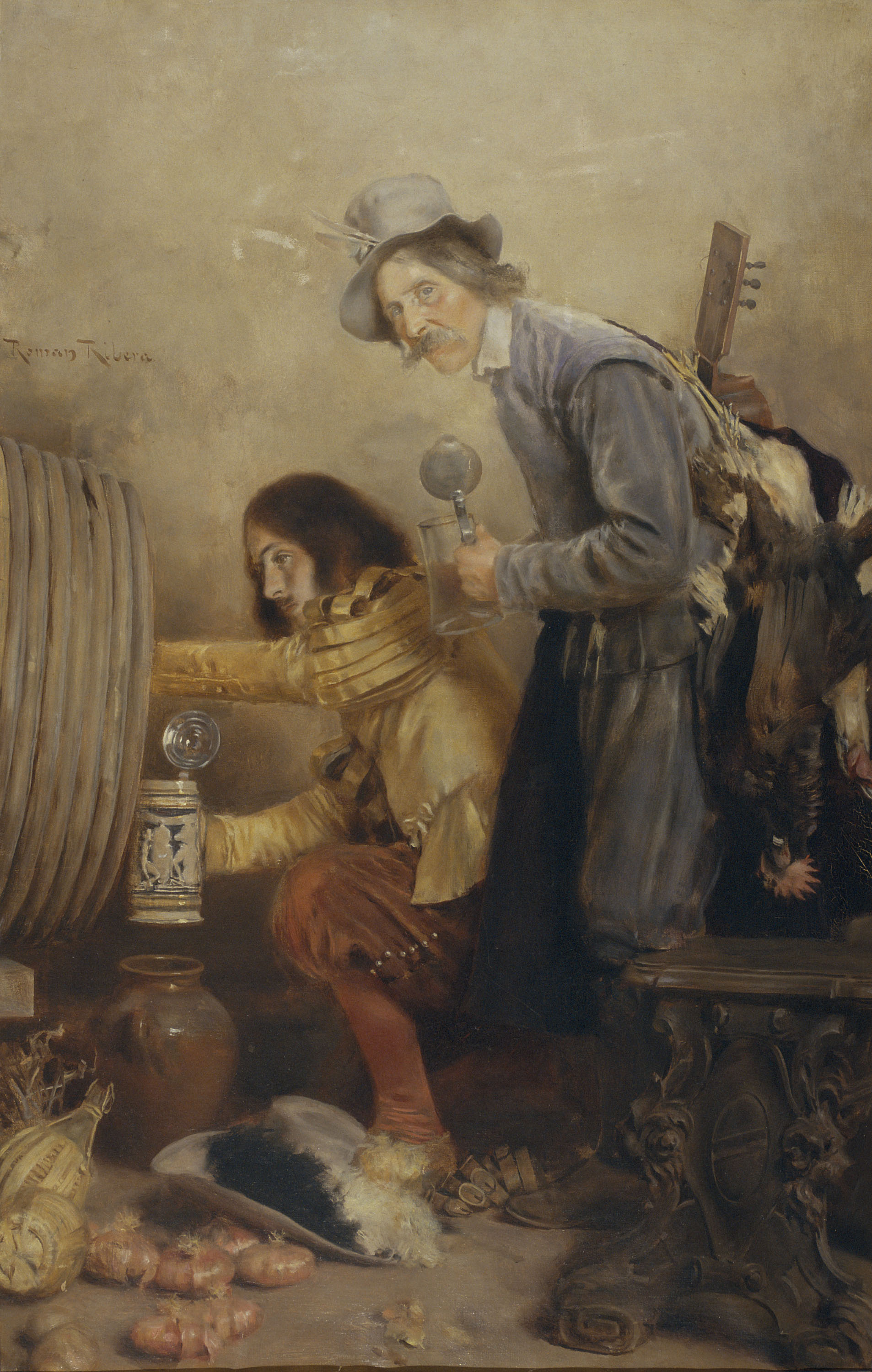 image for: Romà Ribera - Bevedors de cervesa - Cap a 1897