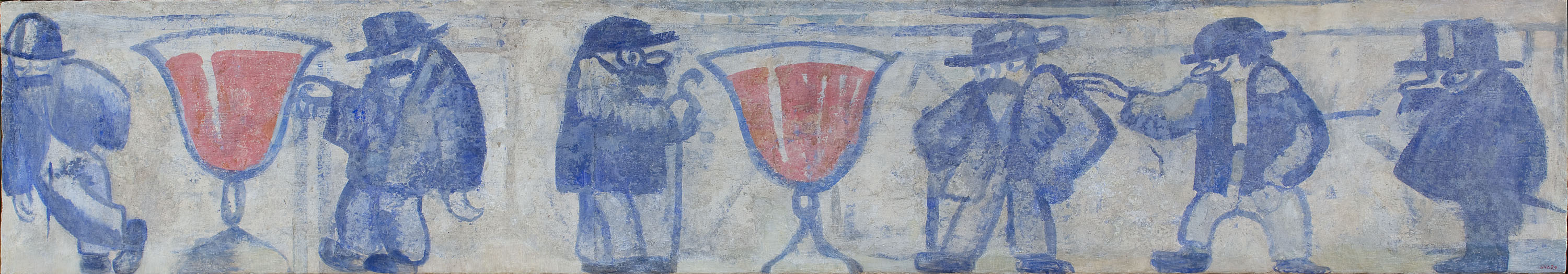 image for: Xavier Nogués - Fragment de la decoració mural del celler de les Galeries Laietanes - 1915