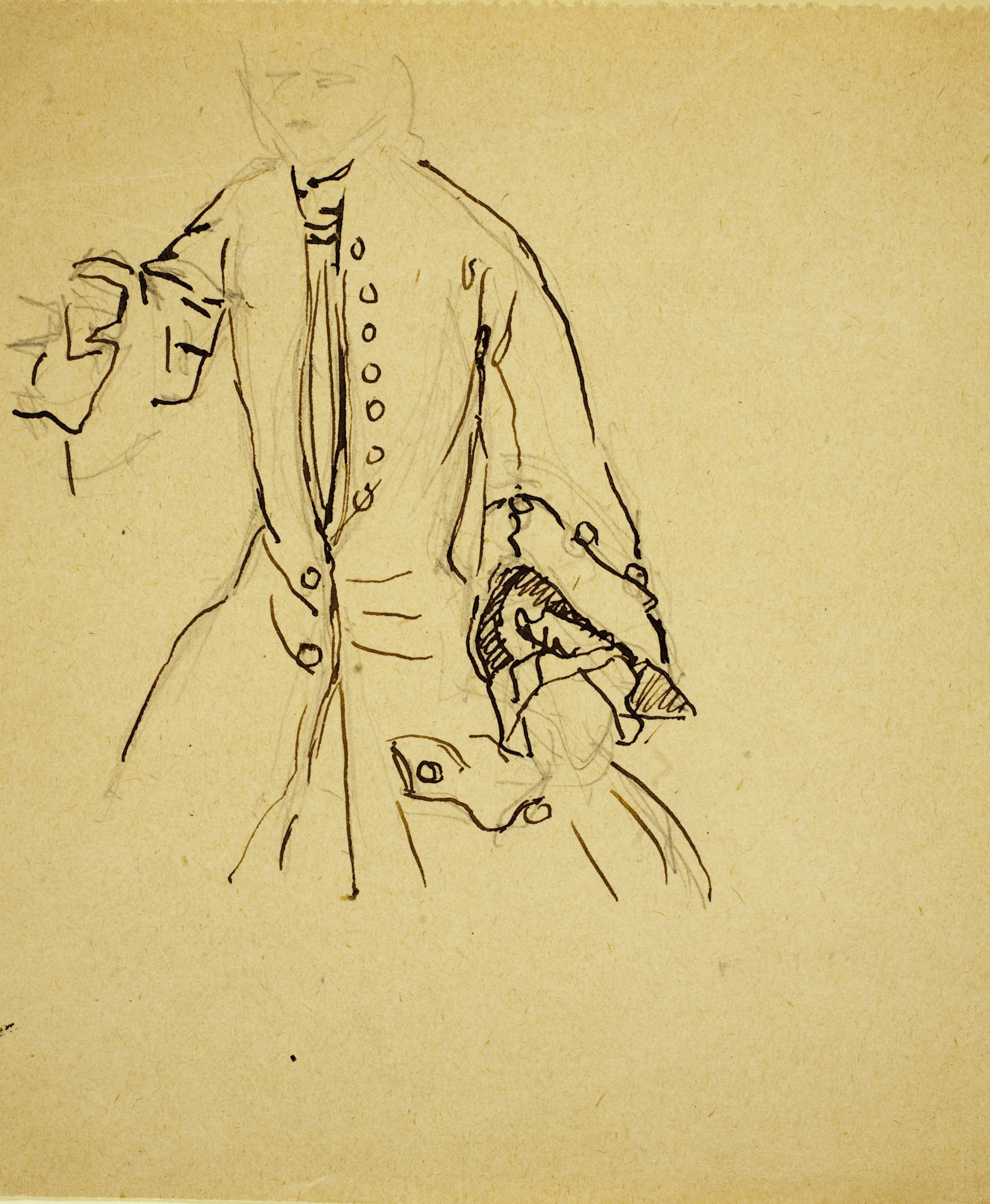 image for: Ismael Smith - Estudi d&#039;indumentària, còpia de Wateau - Cap a 1910