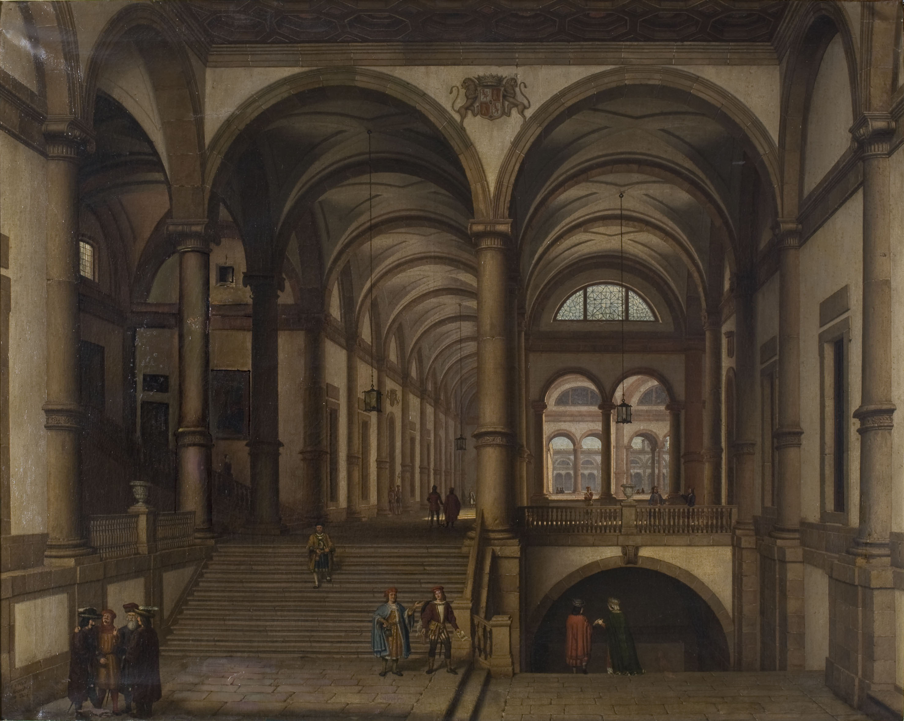 image for: Pablo Gonzalvo - Interior d&#039;un palau - 1855