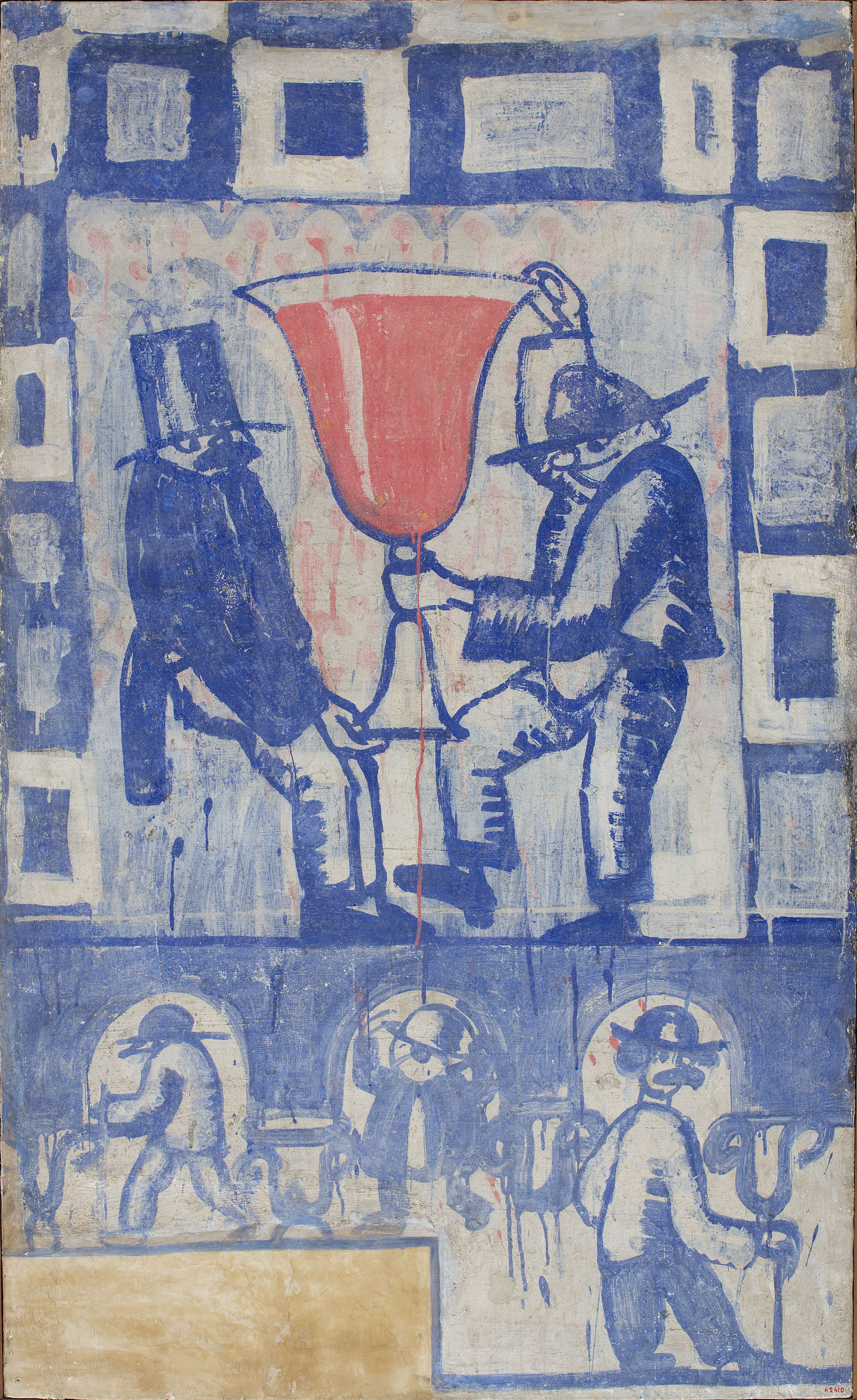 image for: Xavier Nogués - Fragment de la decoració mural del celler de les Galeries Laietanes - 1915