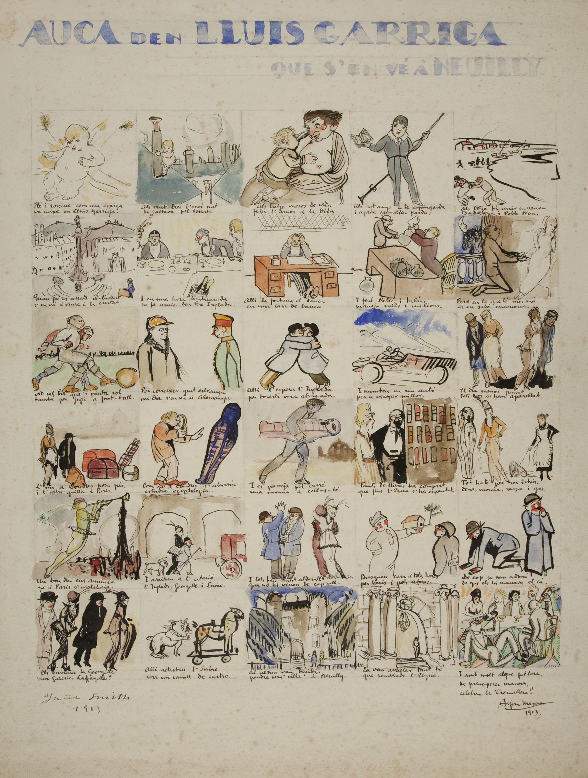 image for: Ismael Smith - «Auca de&#039;n Lluís Garriga que s&#039;en vé a Neully» - 1913