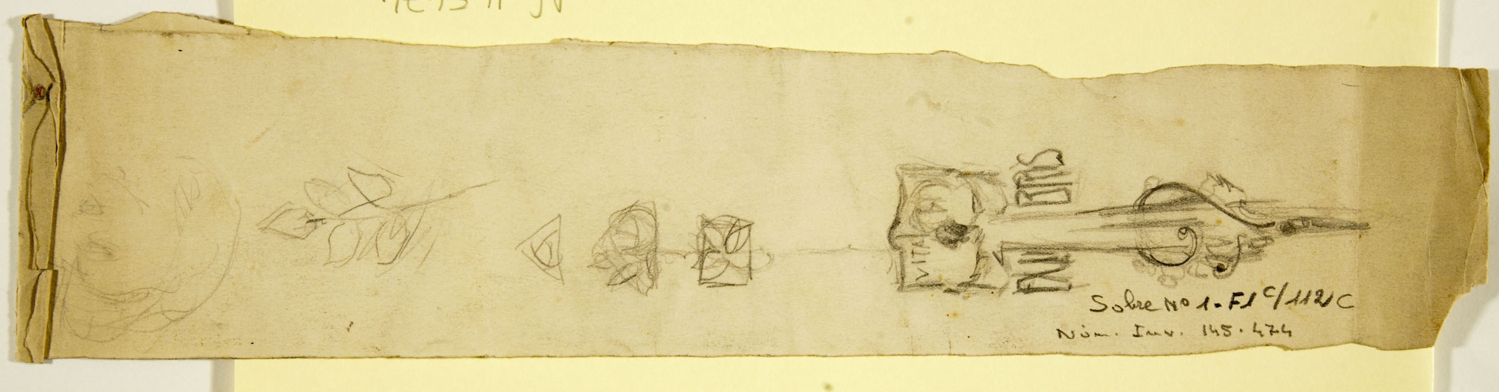 image for: Ismael Smith - Projecte de joies (anvers) / Projecte d&#039;exlibris (revers) - Cap a 1906-1908 [1]