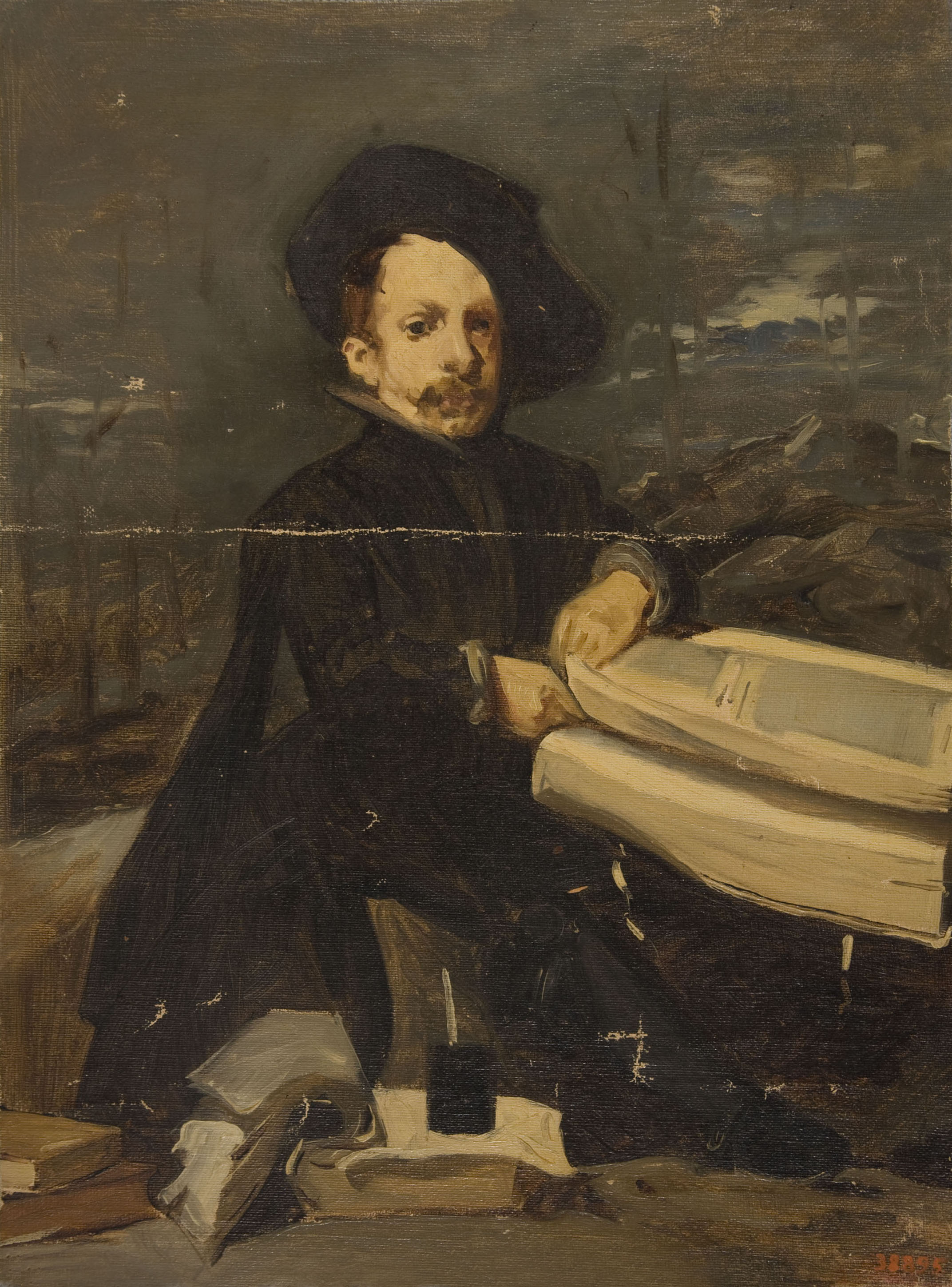 image for: Claudi Lorenzale - Còpia d&#039;«El Primo» de Velázquez - Cap a 1851