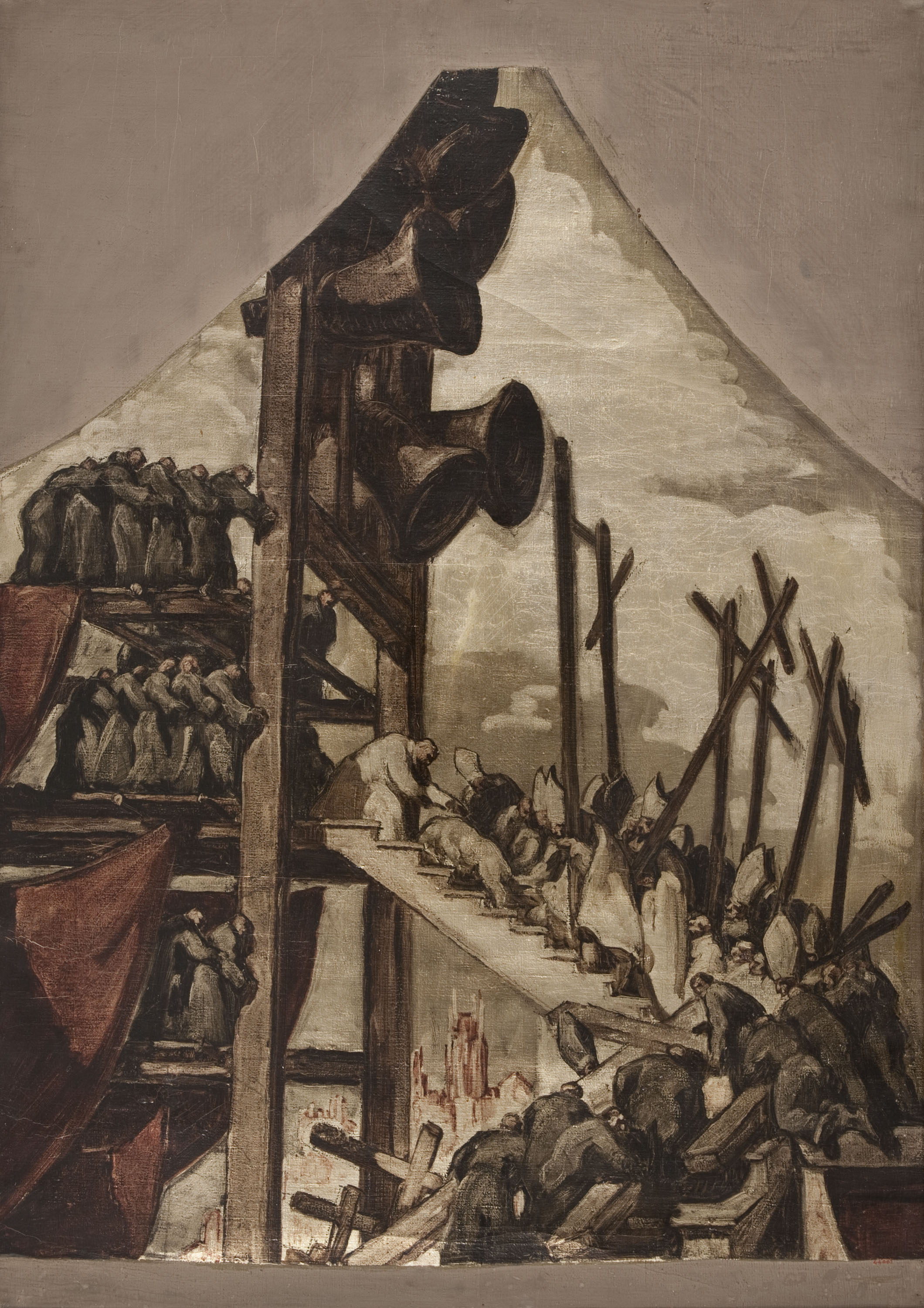 image for: Josep Maria Sert - «Camí de la glòria». Estudi per a la decoració de la capella de l&#039;alcàsser de Toledo - 1943