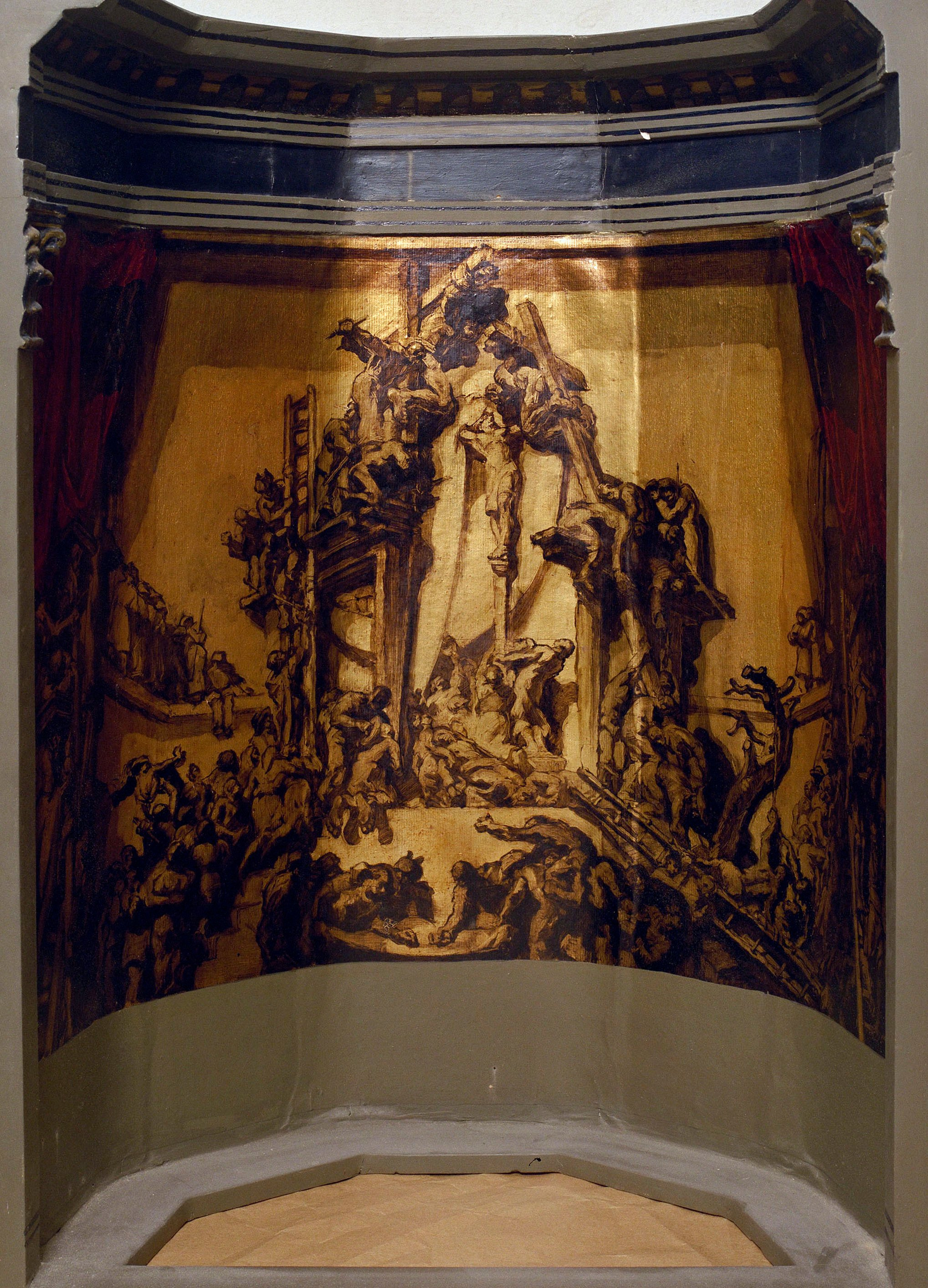 image for: Josep Maria Sert - «La dansa de la mort». Calvari. Absis de la darrera decoració de la catedral de Vic - 1939-1945