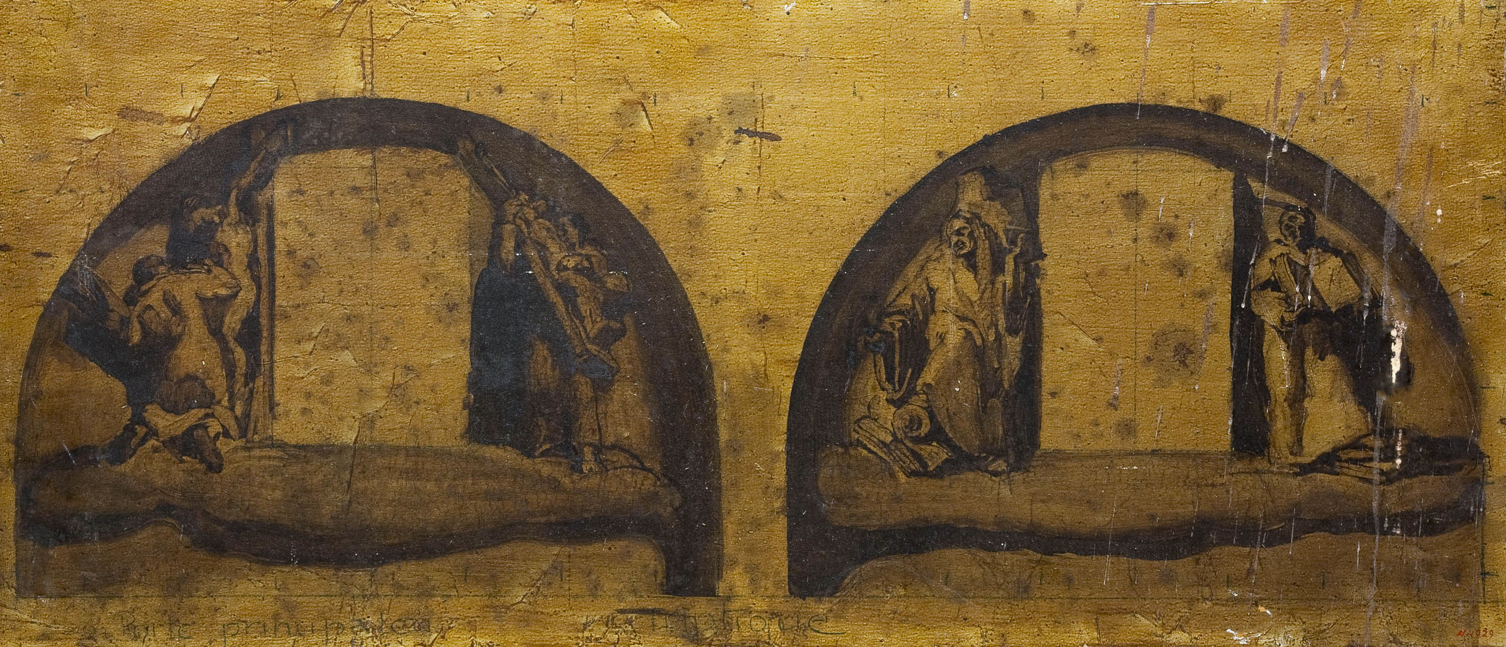 image for: Josep Maria Sert - «La dansa de la mort». Esbossos per a les llunetes de la darrera decoració de la catedral de Vic - 1939-1945