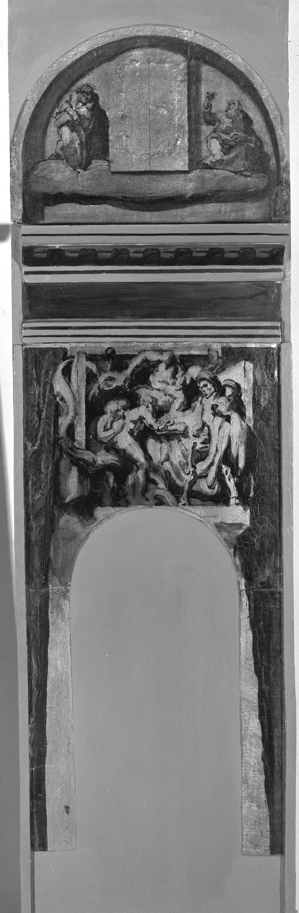 image for: Josep Maria Sert - «La dansa de la mort». Fragment del creuer de la darrera decoració de la catedral de Vic - 1939-1945